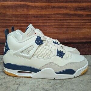 Nike SB x Air Jordan 4 Retro SP Navy Men's 9.5 Summit White DR5415-100 B-grade